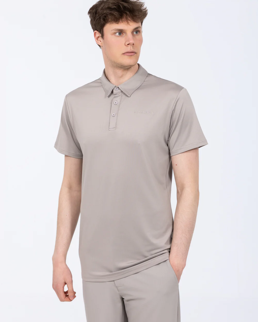 Parell Active Tall Golf Polo Shirt (grey) - Image 4