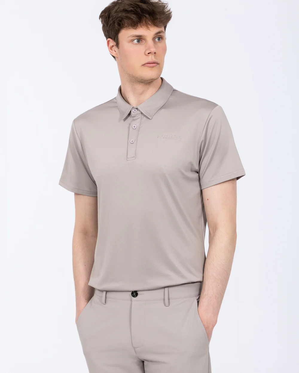 Parell Active Tall Golf Polo Shirt (grey) - Image 6