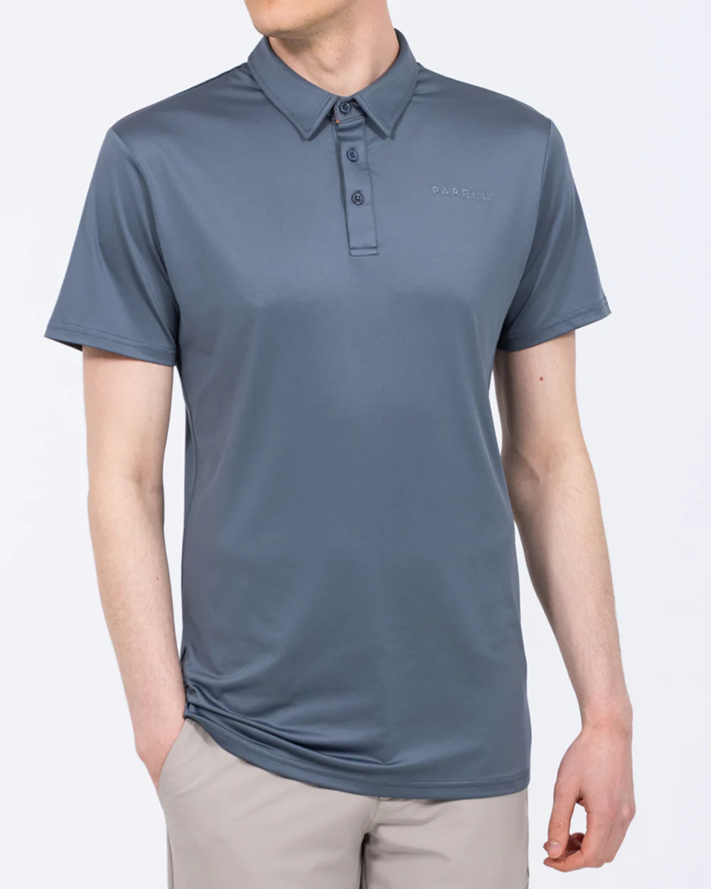 Parell Active Tall Golf Polo Shirt (titanium blue)