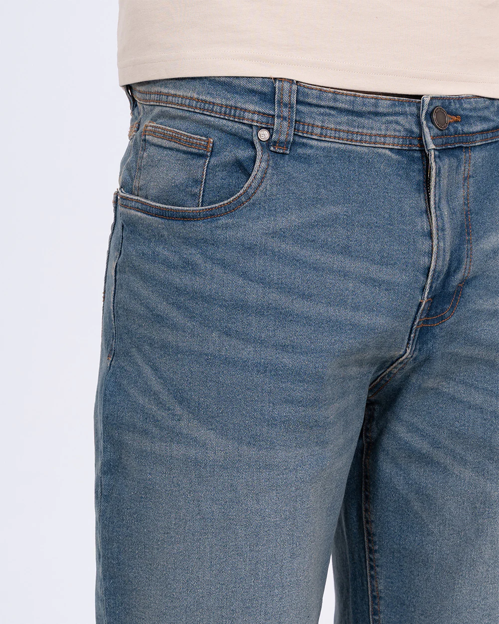 Redpoint Sherbrooke Tall Regular Fit Denim Shorts (light wash) - Image 3