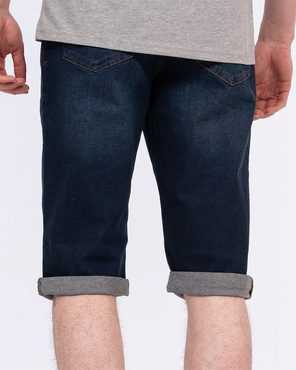 Redpoint Sherbrooke Tall Regular Fit Denim Shorts (mid wash) - Image 2