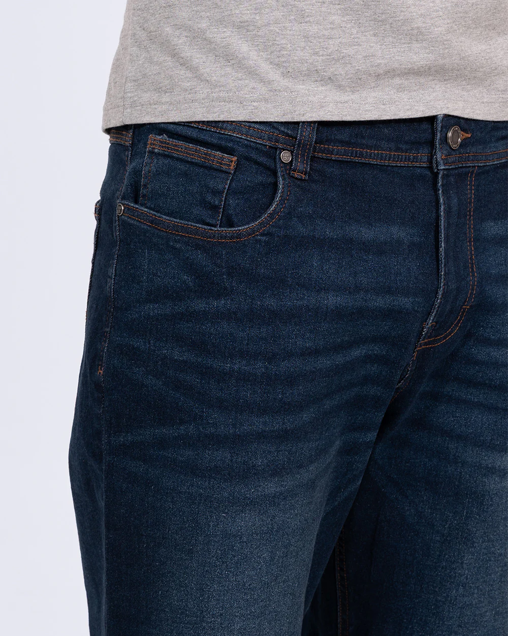 Redpoint Sherbrooke Tall Regular Fit Denim Shorts (mid wash) - Image 3