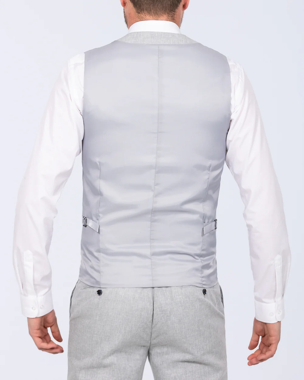 Skopes Tuscany Slim Fit Tall Linen Blend Suit (silver) - Image 12